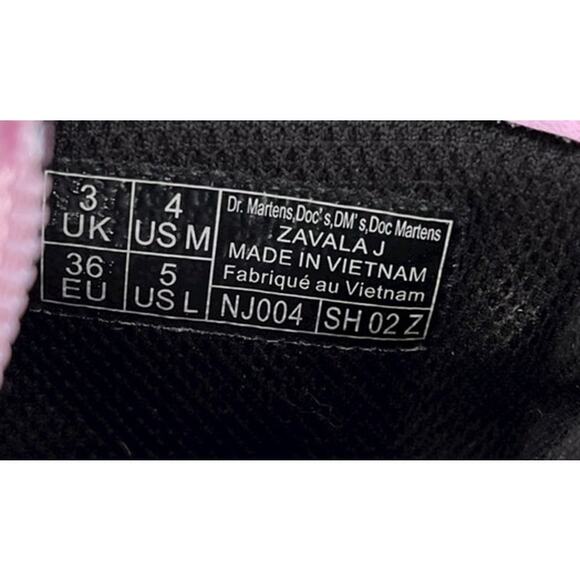 Dr. Martens Zavala J Combat Side Zip Boots Size 5 Leather Pale Pink Womens - Picture 6 of 6